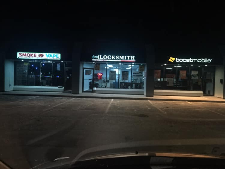 AAA&B Locksmith LLC storefront in Oakville, Connecticut offering locksmith services.